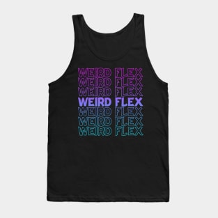 Weird Flex Repeat Text Tank Top